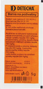 Farba na potraviny oranžová 5 g - Teta drogérie eshop