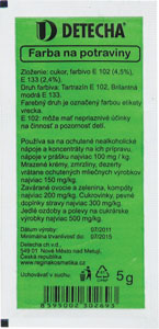 Farba na potraviny zelená 5 g - Teta drogérie eshop