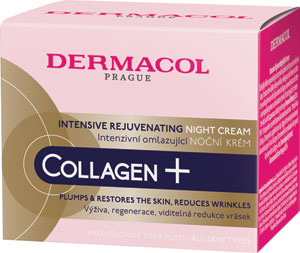 Dermacol intenzívne omladzujúci nočný pleťový krém Collagen+ 50 ml - Teta drogérie eshop
