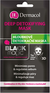 Dermacol hĺbkovo detoxikačná maska Black Magic textilná 15 ml