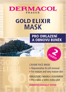 Dermacol omladzujúca maska Gold Elixir s kaviárom 2x8g - Floré bylinná pleťová maska konope 50 ml | Teta drogérie eshop