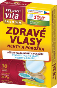 MaxiVita Premium Zdravé Vlasy + Nechty + Pokožka 30 tbl