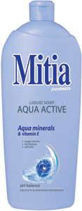 Mitia tekuté mydlo náhradná náplň Aqua Active 1000 ml  - Teta drogérie eshop