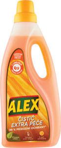 ALEX čistič extra starostlivosť na laminát s vôňou pomaranča 750 ml - Cif dezinfekčný roztok na podlahy Disinfect&Shine 1 l | Teta drogérie eshop