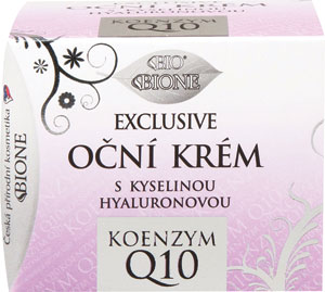 Bio Exclusive Pleťový krém očný s kyselinou hyalurónovou a Q 10 51 ml