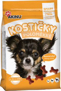 Akinu kostičky pre psa polomäkké 500 g