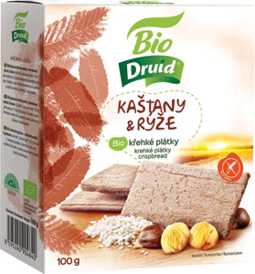 Druid BIO plátky Gaštany a ryža 100 g