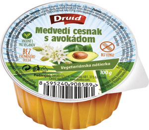 Druid vegetariánska nátierka Medvedí cesnak s avokádom 100 g