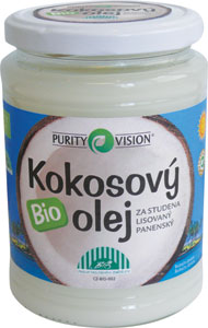 Purity Vision Fair Trade Bio kokosový olej panenský 600 ml - Teta drogérie eshop
