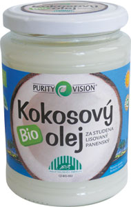 Purity Vision Fair Trade Bio kokosový olej panenský 600 ml