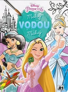 Omaľovánky Maluj vodou - Disney Princezné