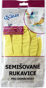 Q-Clean semišované rukavice pre domácnosť veľkosť M