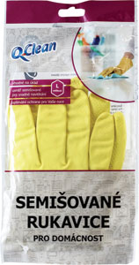 Q-Clean semišované rukavice pre domácnosť veľkosť L