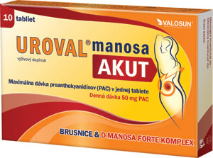 Uroval manosa akut 10 tabliet