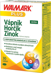 Vápnik Horčík Zinok OSTEO 30 tabliet