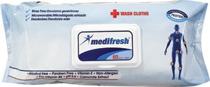 Medifresh vlhké utierky pre dospelých s klipom 60 ks - Ziaja intímny gél ochranný 500 ml | Teta drogérie eshop
