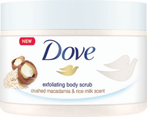 Dove sprchový gél peeling 225 ml Macadamia