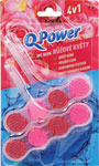 Q-Power WC blok Ružové kvety 2 ks - Q-Power tuhý WC blok Blue Aqua Laguna Beach 2 x 40 g | Teta drogérie eshop