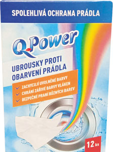 Q-Power utierky proti zafarbeniu 12 ks