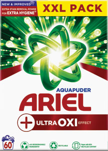 Ariel prášok Ultra Oxi 3,9 kg / 60 PD