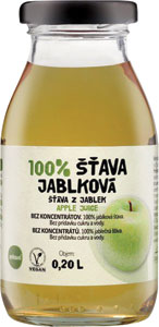 ZDRAVO šťava 100% jablková 200 ml