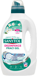 Sanytol hygienický prací gél s vôňou bielych kvetov 34 praní 1,7 l