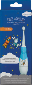 Bob a Bobek detská sonická zubná kefka modrá 0 - 5 rokov