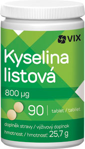 VIX Kyselina listová 800mcg 90 tabliet