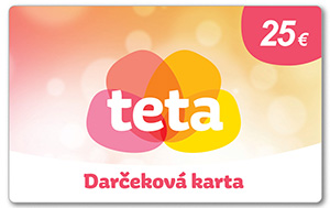 Teta darčeková karta v hodnote 25€