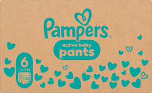 Pampers Pants plienkové nohavičky veľkosť 6 132 ks mesačné balenie