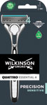 Wilkinson pánsky holiaci strojček Quattro Essential Precision Sensitive + hlavica 1 ks - Gillette Mach3 strojček + 5 hlavíc | Teta drogérie eshop