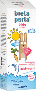 Biela Perla zubná pasta Kids pre deti 50 ml (3-6 rokov) - elmex zubná pasta Junior 75 ml | Teta drogérie eshop