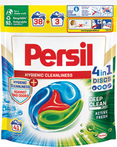 Persil pracie kapsuly Discs 4v1 Deep Clean Hygienic Cleanliness 41 praní - Teta drogérie eshop