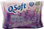 Q-Soft vlhčený toaletný papier Deluxe Levanduľa 60ks