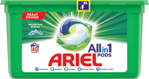Ariel gelové tablety Mountain Spring 40 ks - Teta drogérie eshop