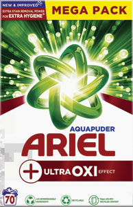 Ariel prášok na pranie +Extra Clean Power 70 PD - Persil prací prášok Deep Clean Plus Lavender Freshness 18 praní 1,17 kg | Teta drogérie eshop