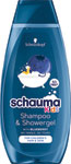 Schauma šampón na vlasy KIDS Boys 400 ml - Happy Kids Praskajúci kúpeľ s černicovou vôňou 30 g | Teta drogérie eshop