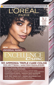 L'Oréal Paris Excellence Creme Universal Nudes permanentná farba na vlasy 1U Čierna
