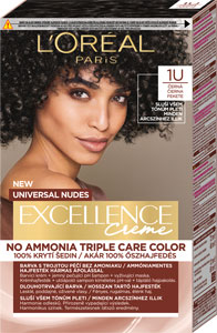 L'Oréal Paris Excellence Creme Universal Nudes permanentná farba na vlasy 1U Čierna