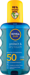 Nivea Sun neviditeľný sprej na opaľovanie Protect&Dry OF 50 200 ml