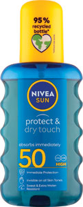 Nivea Sun neviditeľný sprej na opaľovanie Protect&Dry SPF50 200 ml