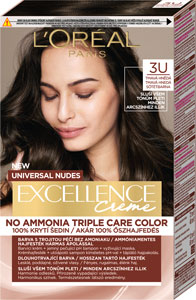 L'Oréal Paris Excellence Creme Universal Nudes permanentná farba na vlasy 3U Tmavá hnedá