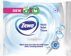 Zewa vlhčený toaletný papier Pure 42 ks - Teta drogérie eshop