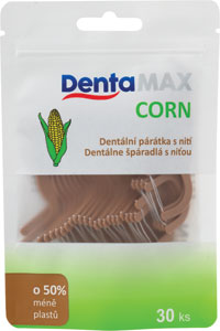 DentaMax Corn dentálne špáradlá s niťou 30 ks