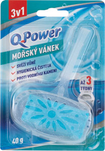 Q Power wc blok s vôňou morský vánok 40 g