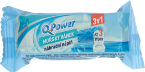 Q Power náhrada do wc bloku s vôňou morský vánok 40 g