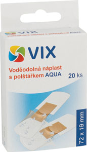 VIX vodeodolná náplasť s vankúšikom Aqua 20 ks - Teta drogérie eshop