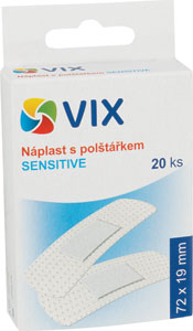 VIX náplasť s vankúšikom Sensitive 20 ks - Teta drogérie eshop