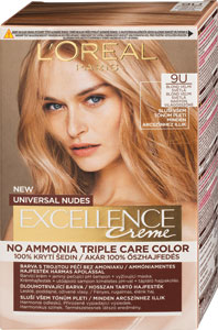 L'Oréal Paris Excellence Creme Universal Nudes permanentná farba na vlasy 9U Blond veľmi svetlá - Teta drogérie eshop