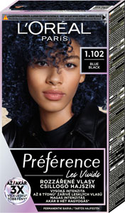 L'Oréal Paris Préférence Vivid Colors permanentná farba na vlasy 1.102 Blue Black